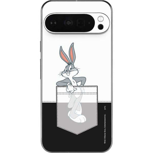 Looney Tunes Bugs Bunny Black White Pixel 9 Pro XL Skin